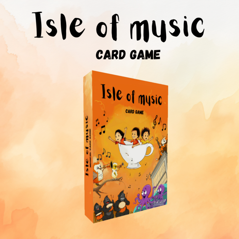 Isle of Music, Music, Card Game, board game, interactive education, education, Sri Lankan, memory game, adventure game box