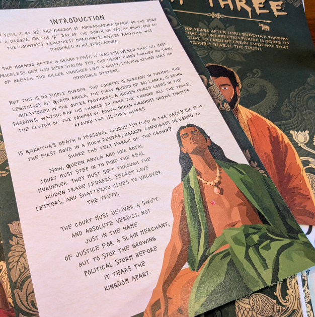 Murder Mystery, Secret of Padmaraga, Sri Lanka, Game, fun game